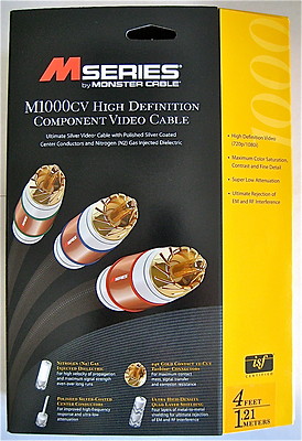 Monster Cable M1000CV ULTIMATE YPbPr HD Component Video 4