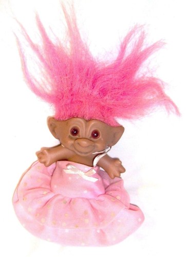 VINTAGE 1992 TREASURE TROLLS WISHSTONE WACKY DOOS STYLEABLE HAIR