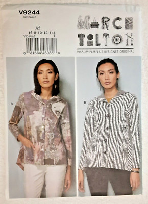 Vogue Pattern V9244 Misses' Jacket Sewing Craft Project 9244 (H)