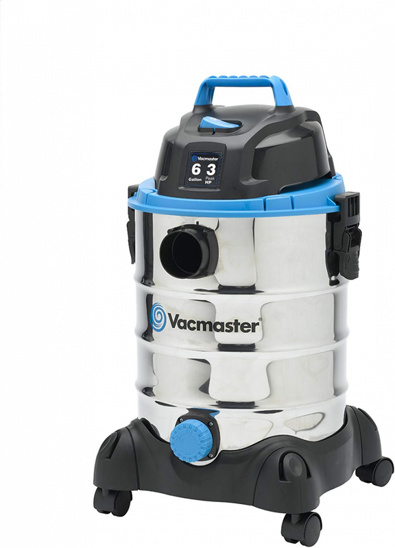 Vacmaster, VQ607SFD, 6 Gallon 3 Peak Stainless Steel Wet/Dry