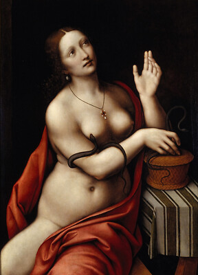 Cleopatra Da Vinci Antique Print Art Unframed Oil Painting Home Decor Art Poster