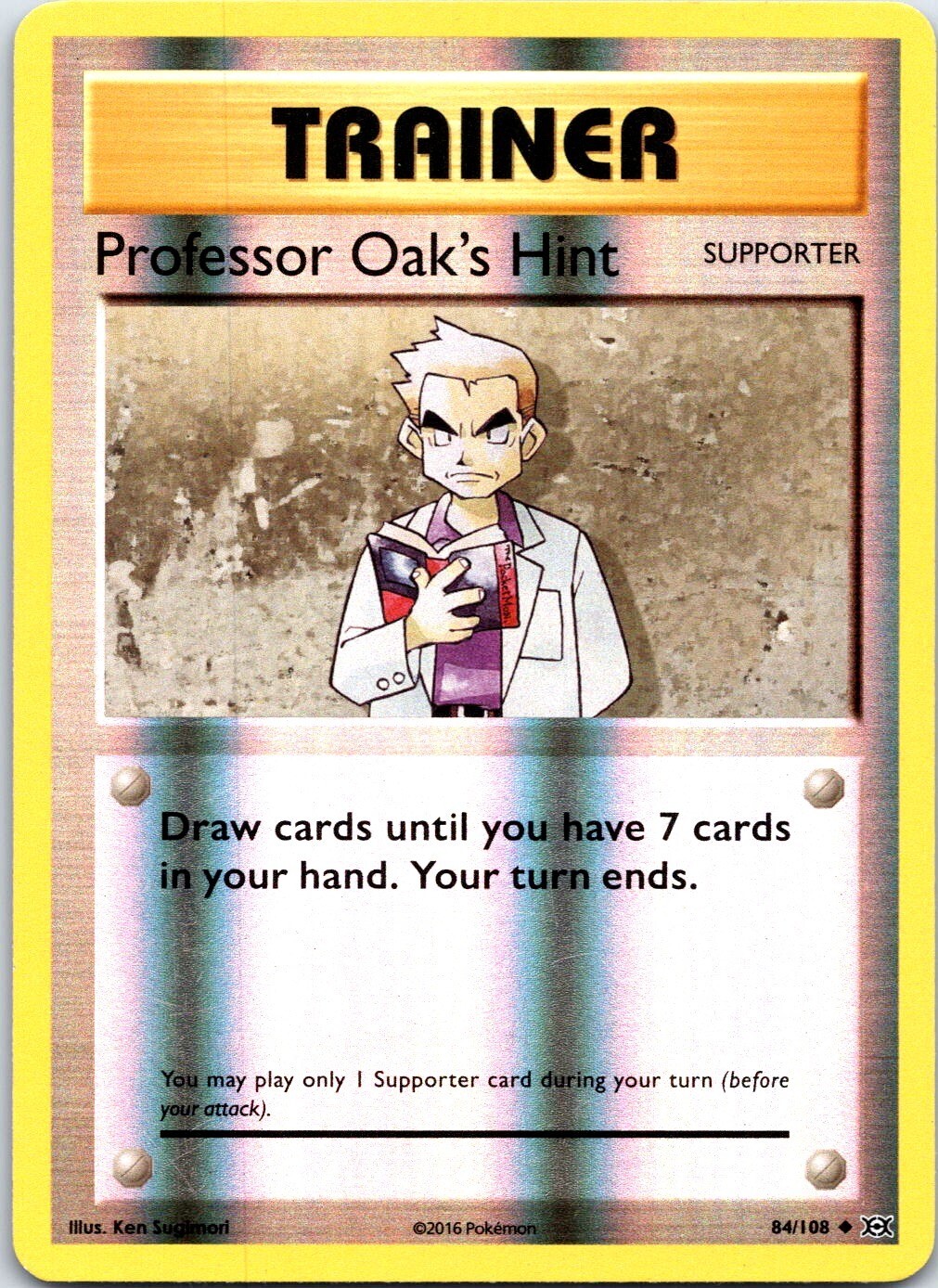 ポケモン オールスタートランプ 2016 Pokemon TCG 2016 XY Evolutions Card Reverse Holo 84/108