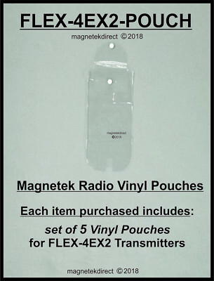 Magnetek FLEX-4EX2-POUCH clear vinyl pouch for radio remote control transmitter