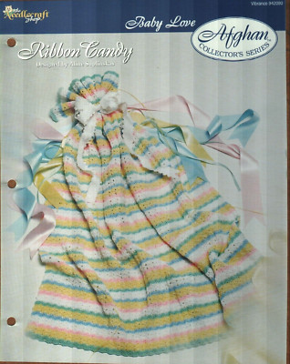 NEW RIBBON CANDY BABY AFGHAN THE NEEDLECRAFT SHOP CROCHET PATTERN INSTRUCTIONS