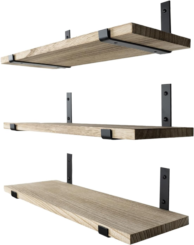 Floating Wall Shelves, Rustic Wood Wall Decor, Hanging Shelv