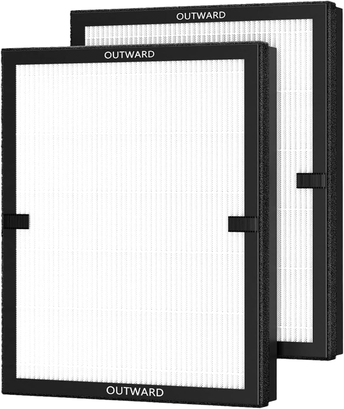 2 Pack E-200 True Filter for LUNINO Air Purifier 3-Stage 1740 Sq Ft