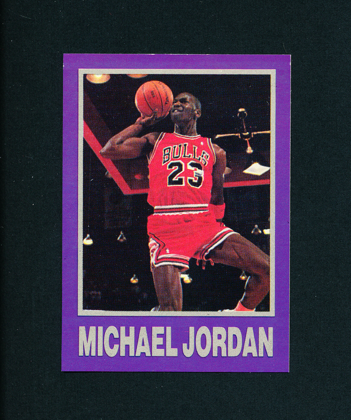 1990 STATZ MICHAEL JORDAN chicago bulls PURPLE BORDER 2 | eBay