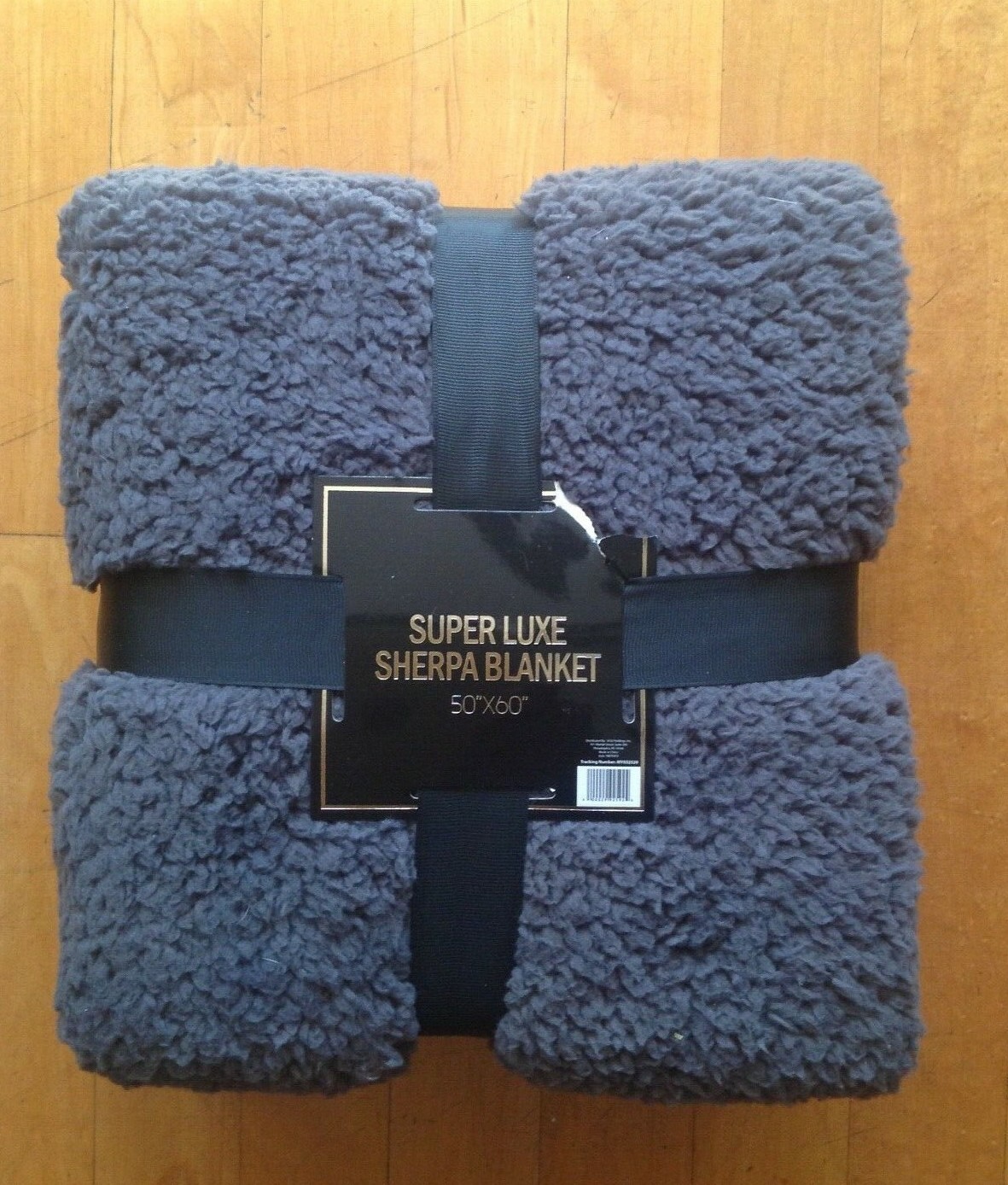 Super Luxe Sherpa Blanket Gray 50 x 60 New eBay