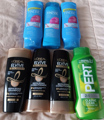 L'Oreal Paris Elvive Pert 2in1 Classic Clean Finesse Shampoo Conditioner Lot