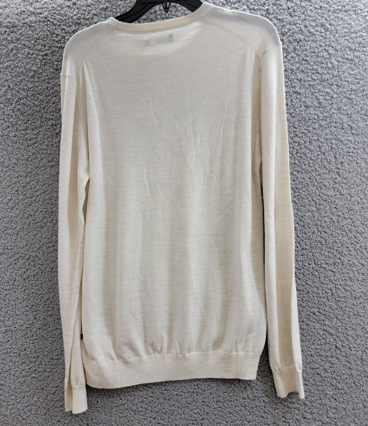 Matinique Margrate Merino Sweater Men's M Off White Melange Round Neck Pullover - Picture 10 of 17