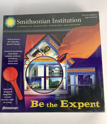 Smithsonian Be the Expert Game Educational 8+ New Sealed