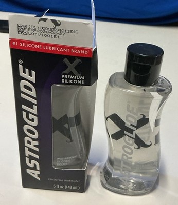AstroGlide X Premium Silicone Personal Lubricant 5 oz lot of 2