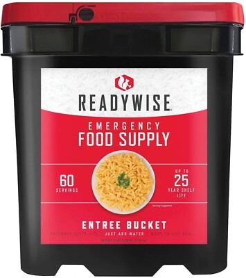 READYWISE  60 SERVING FREEZE DRIED SURVIVAL ENTREE BUCKET