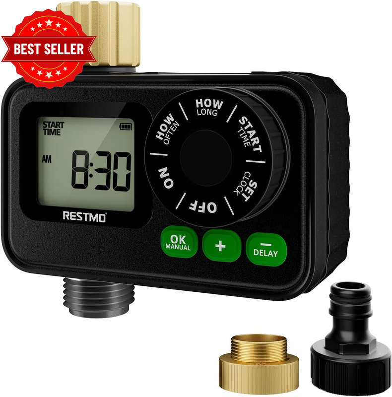 Tap Timer for Outdoor Hose Faucet, 1 Zone Watering Timer