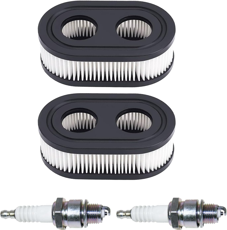 Air Filter Spark Plug Set for Briggs Stratton 500E 550E 625E 725Exi Engines
