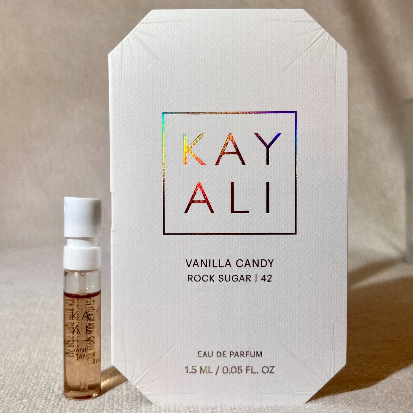 Kayali Vanilla Candy Rock Sugar 42 Eau de Parfum EDP Sample Kayali Vanilla Candy Rock Sugar 42 Eau de Parfum EDP Sample