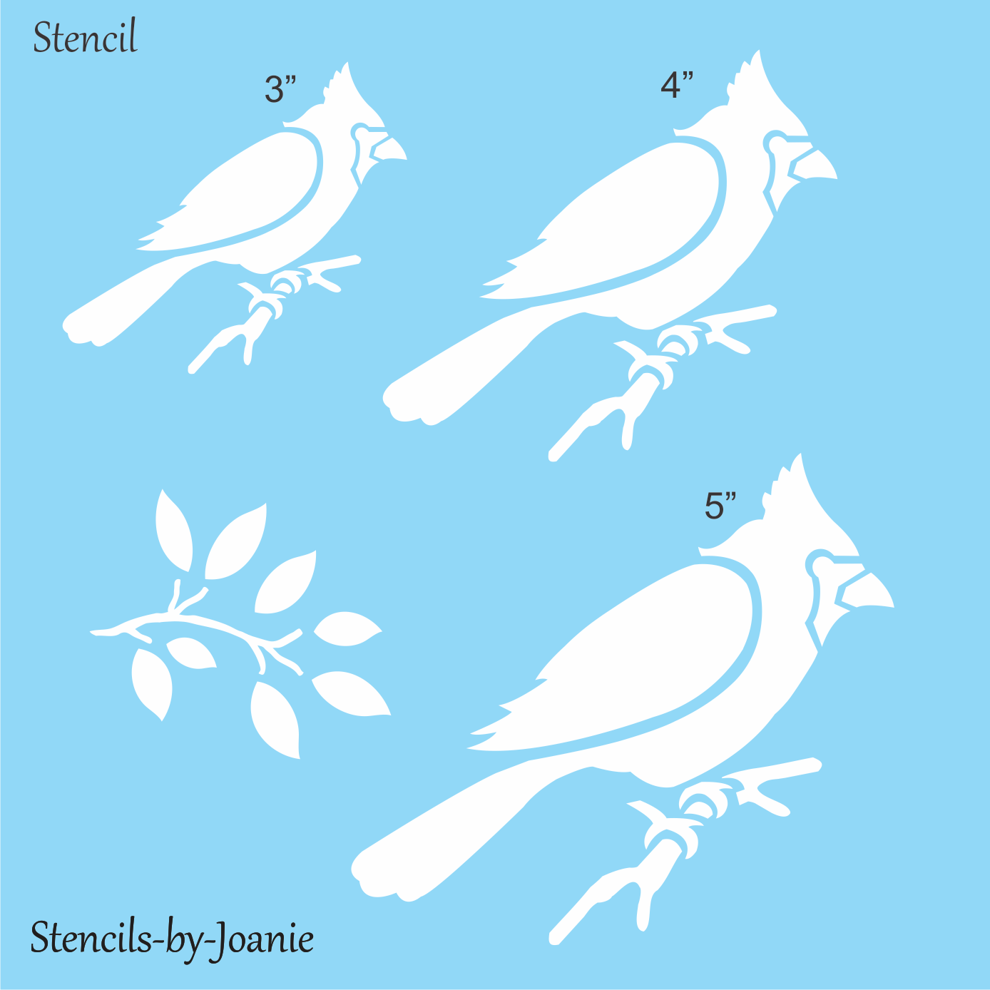 3-cardinal-bird-stencil-angels-heaven-loved-one-loss-mylar-diy-art-signs-joani-ebay