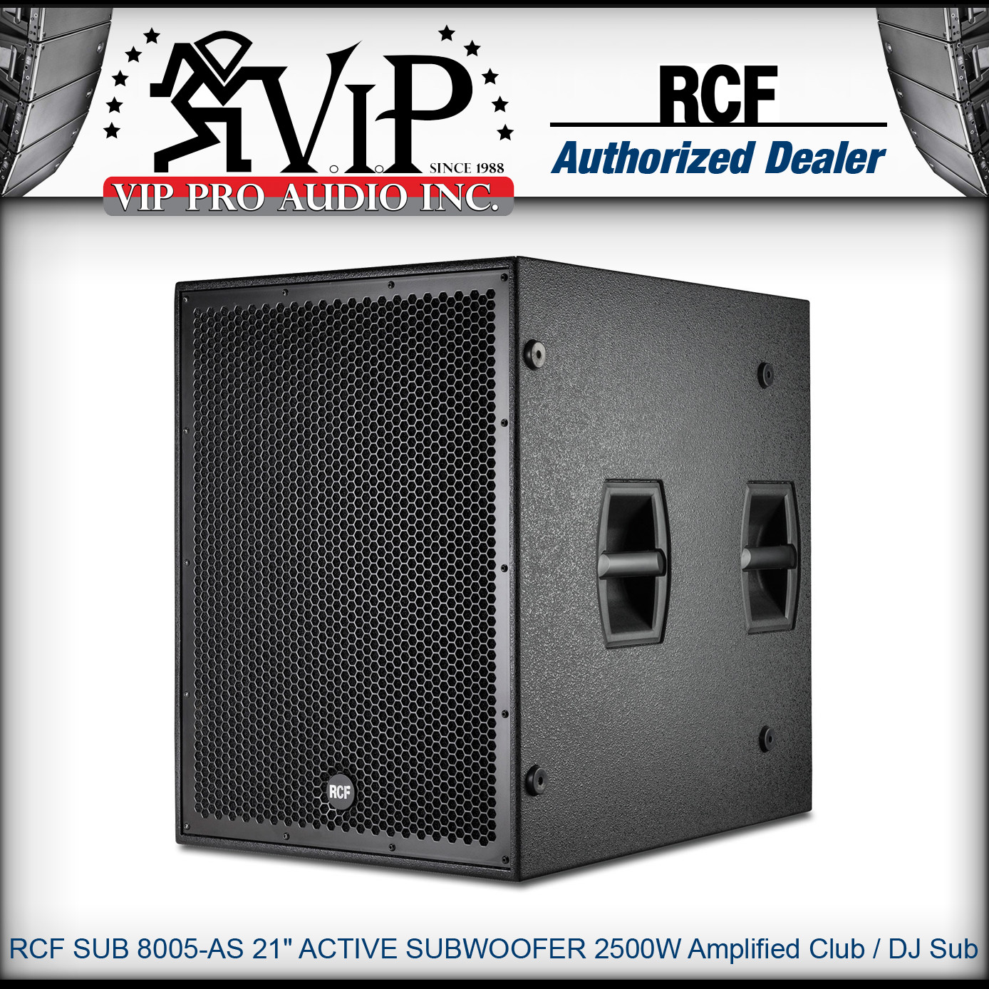 Rcf Sub 8005 As Mint 21 Active High Power Subwoofer 2500w