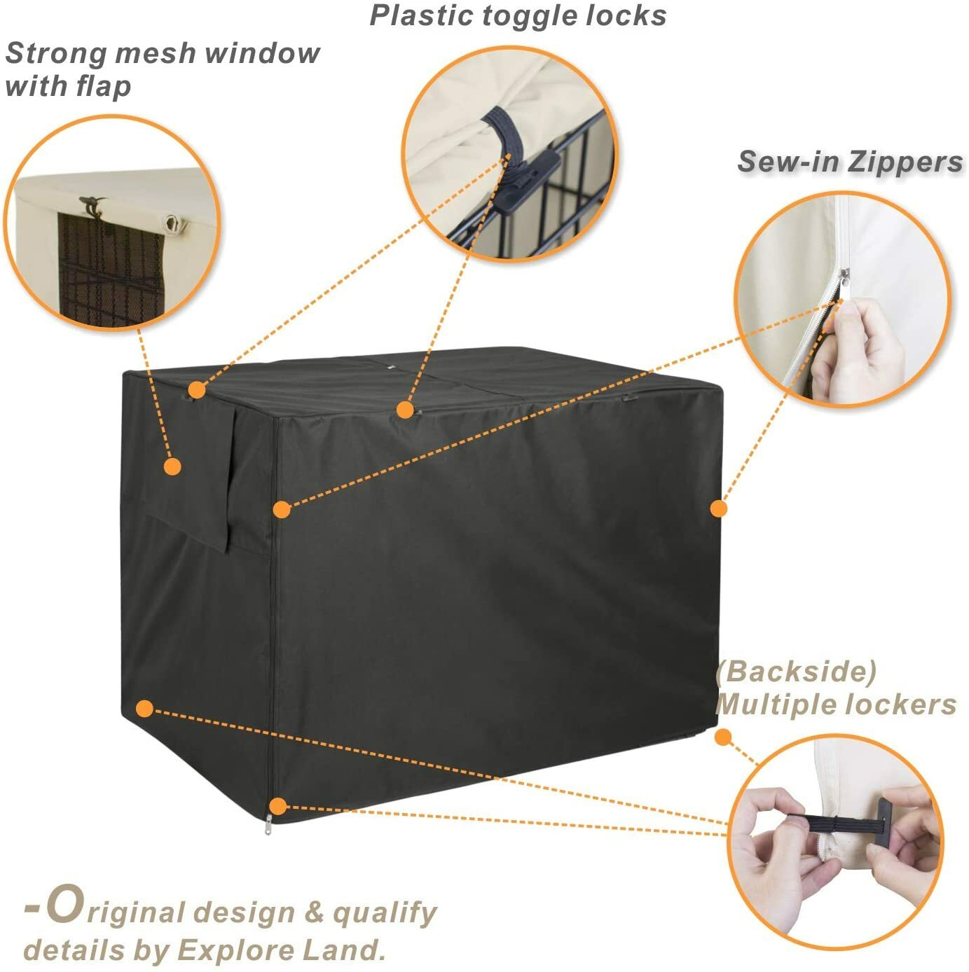 48" Extra Large Giant Breed Dog Crate Kennel Cover XL Pet Wire Cage Huge Fits