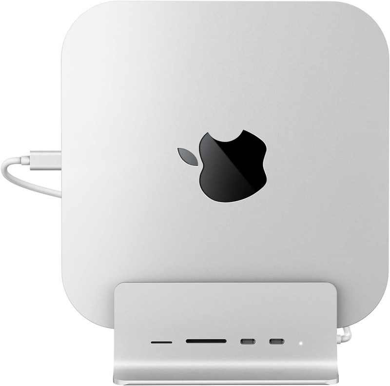 Minisopuru USB C Hub Stand for Mac Mini, Mac Mini