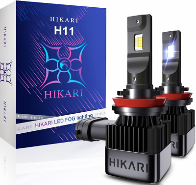 Hikari 2022 HyperStar H11/H8/H9 20000LM Wireless LED Bulbs, 32W Acme-X LED Equiv
