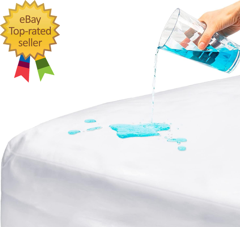 Waterproof Mattress Protector and Mattress Cover, Encased Zippered Fit, Full