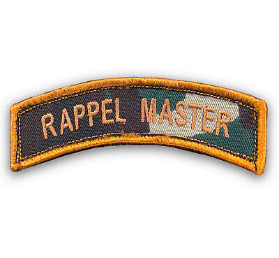 Rappel Master Tab - Gold Brown Camo Air Assault - 101 Airborne - WAX 3 1/2'' X 1''