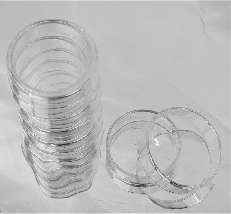 60mm Glass Petri Dish With Lab Cover Tissue Culture Plate Borosilicate Pack of 5