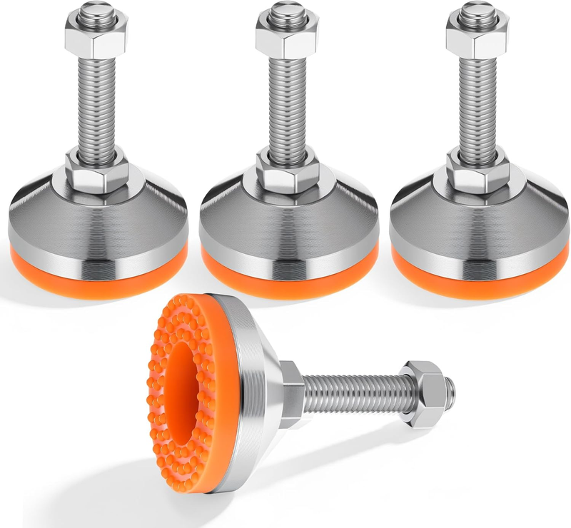 Leveling Feet M12 X 50 for Workbench Machine Cabinet 4 Pack