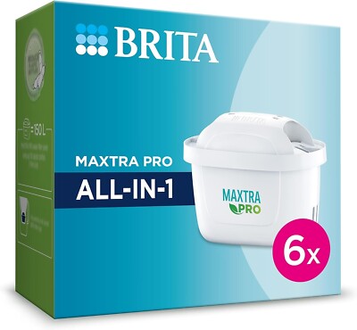 BRITA Maxtra Pro All-in-1 filter cartridge water filter pack of 6