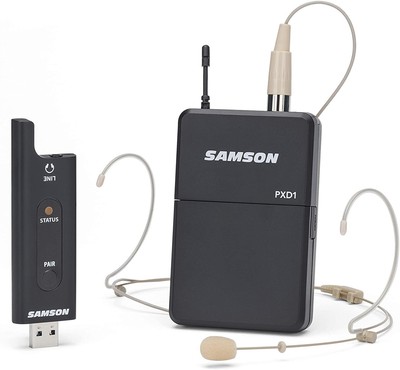 SAMSON XPD2 Headset USB Digital Wireless (2.4 GHz) System - DE5 Headset (PXD1/RX