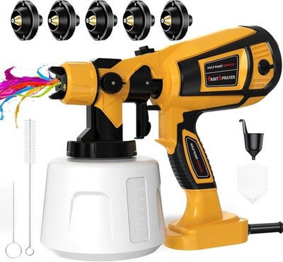 Pistola Verniciatura Elettrica 850W 1400ml 5 Ugelli TOPALL Professionale