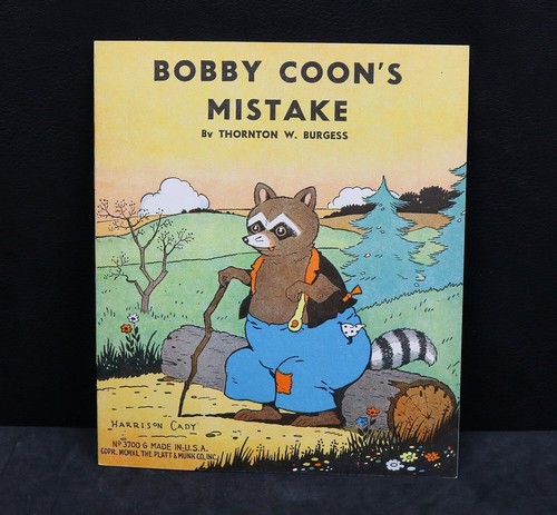 VINTAGE 1930s Platt & Munk Co. Children's Book  Bobby Coons Mistake Sat200