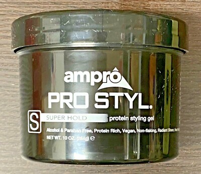 AMPRO PRO STYL SUPER HOLD PROTEIN STYLING GEL 10 OZ (284g) FREE SHIPPING