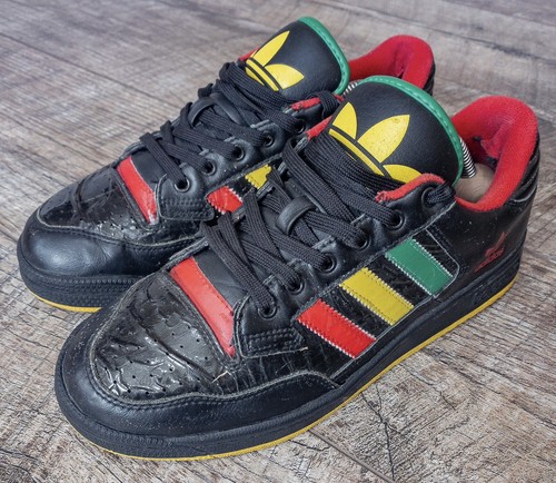 Adidas Vintage Rasta Sneakers Size US 8 Jamaica Bob Marley Adidas Vintage Rasta Sneakers Size US 8 Jamaica Bob Marley