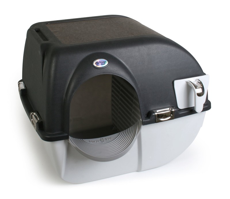 With Lid, Self Cleaning Scooping Trays Pan,black