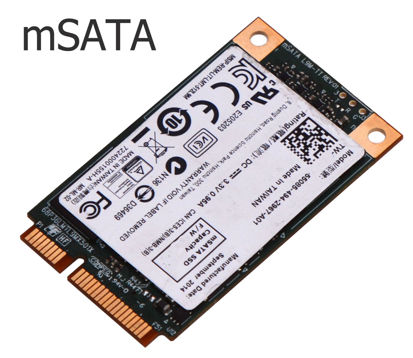 Intel mSATA SSD 24 Go - SSDMAEXC024G3H