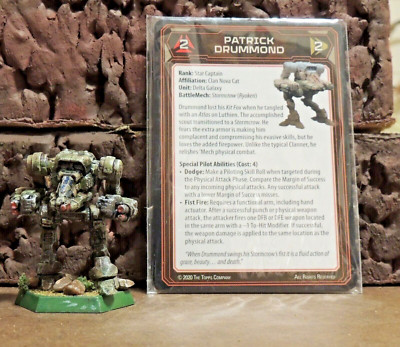Battletech Painted miniature Catalyst Stormcrow Patrick Drummond