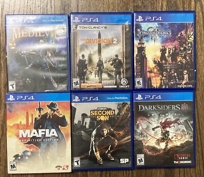 Ps4 Games Bundle Kingdom Hearts Darksiders 3 Division Infamous 2 Mafia Medievil