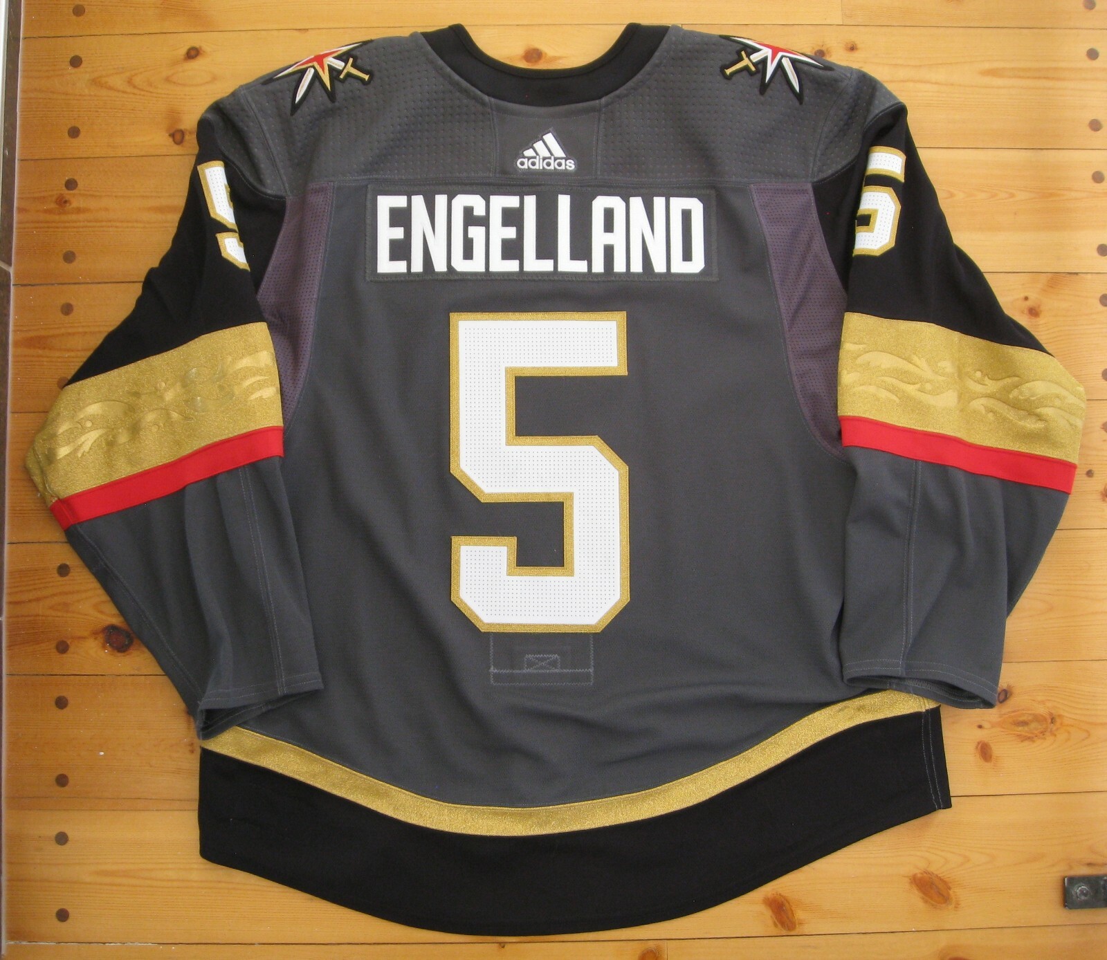 Vegas Golden Knights 2017-18 Stanley Cup Finals Deryk Engelland Game Worn Jersey