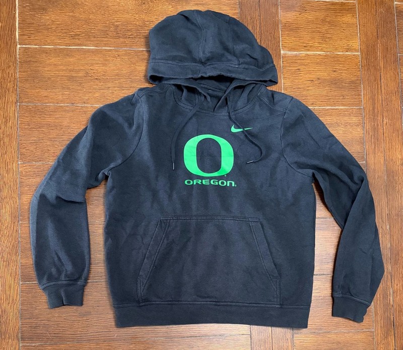 Nike University of Oregon Ducks Black Pullover Hoodie Size Small