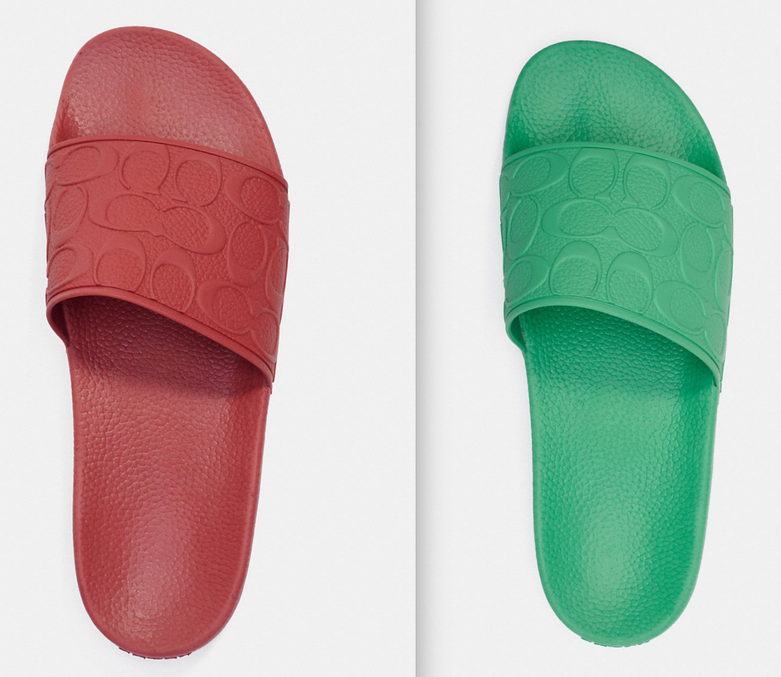 サンダル COACH Signature PVC Slides US8 CY247 COACH® Outlet | Slide In Signature Canvas