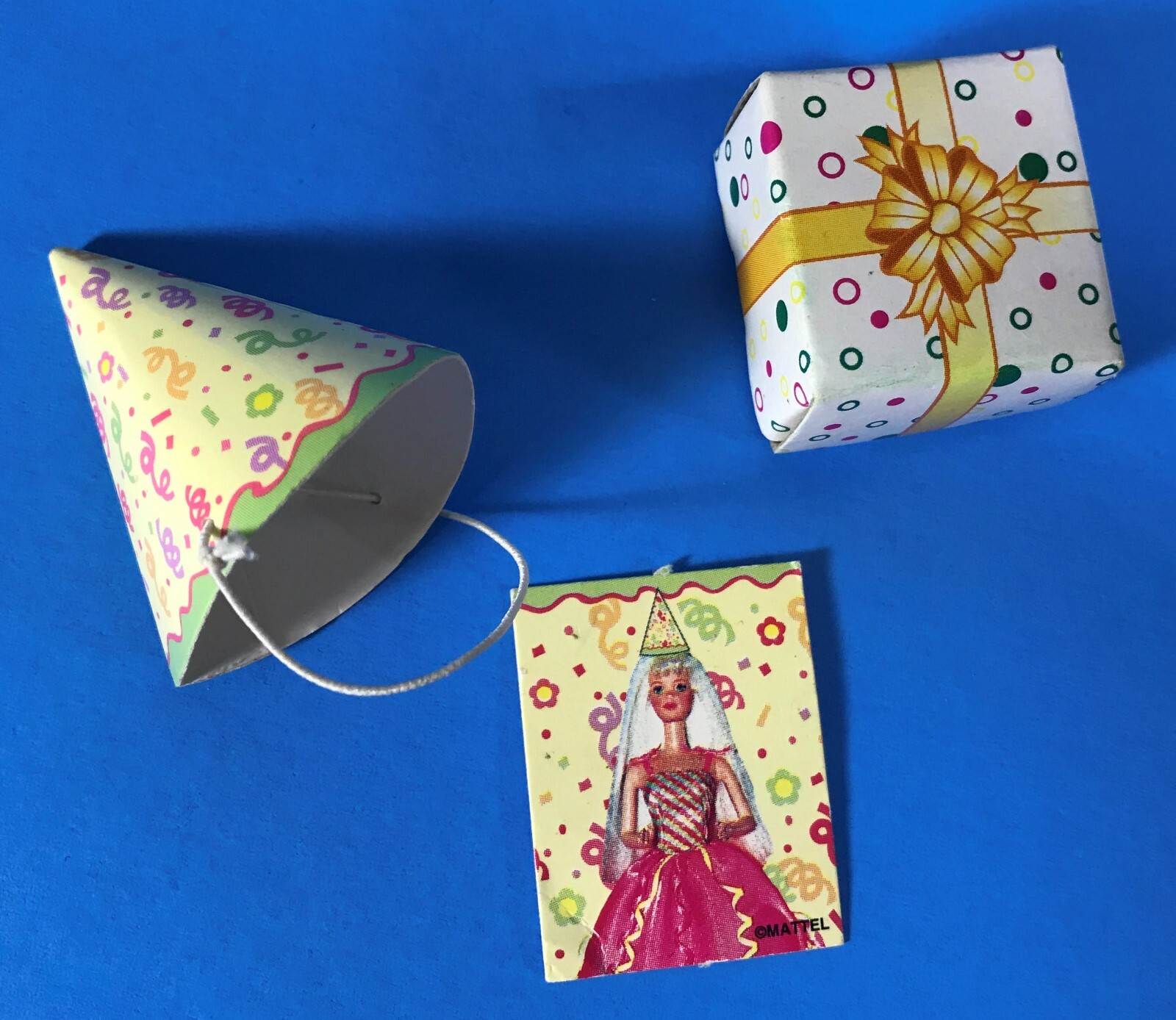 1:6 HAPPY BIRTHDAY BARBIE DOLL PARTY MINIATURE DOLLHOUSE ACCESSORIES LOT ONLY