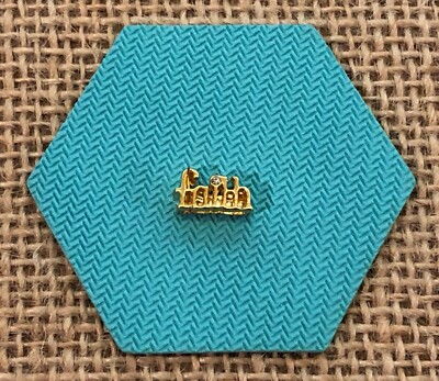 Authentic Origami Owl Gold  ''Faith'' Slider w/ Swarovski Crystal - NEW