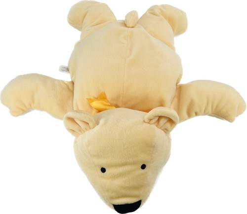 1991 North American Bear Co Flatobearius Yellow Plush Stuffed Flat Bear 1333 24”