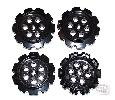 LEGO Technic - 4-Pc Lg Track Sprocket Set - Black - New - (57519, EV3, Treads)