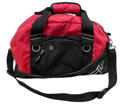 OGIO Red Half Dome Duffle Athletic Travel Bag with Shoulder Strap and Audio Port