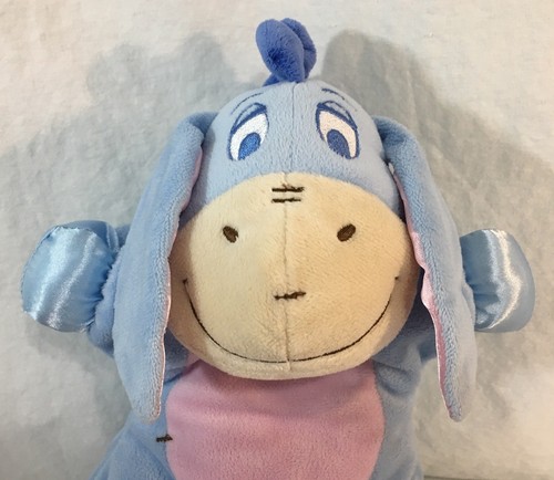 Disney Kids Preferred Eeyore Plush Satin Crinkle Ears Infant Toy Stuffed Animal