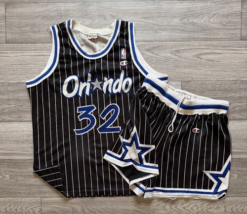 ウェア NBA ORLANDO O'NEAL uniform dq 1990's Orlando Magic Jersey Shorts Set XL Blue #32 Shaquille
