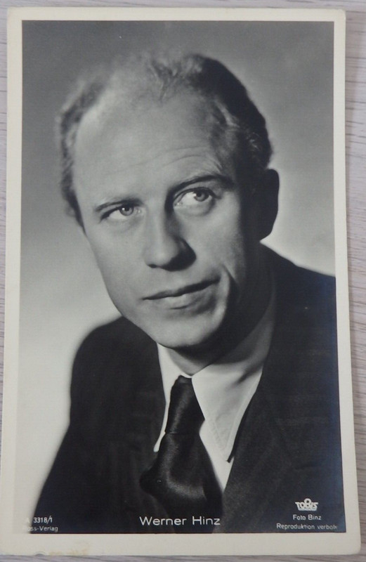 Foto-Autogrammkarte Werner Hinz Ross-Verlag 1930er Jahre (105572)